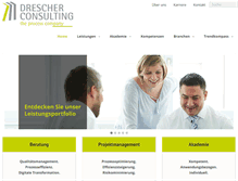 Tablet Screenshot of drescher-consulting.de